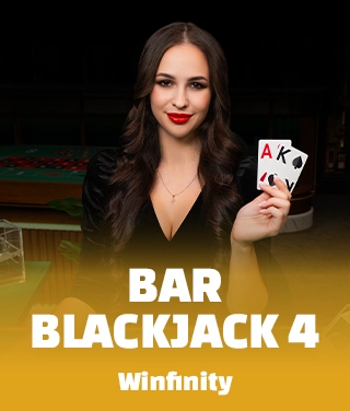 Table de Blackjack 4 en direct au bar du casino Zizobet