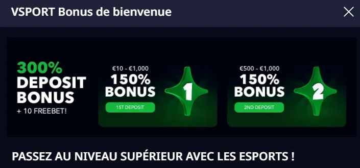 Bonus de dépôt pour les sports virtuels sur Zizobet