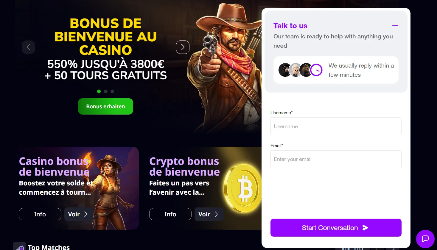 Service client et assistance technique 24/7 de Zizobet